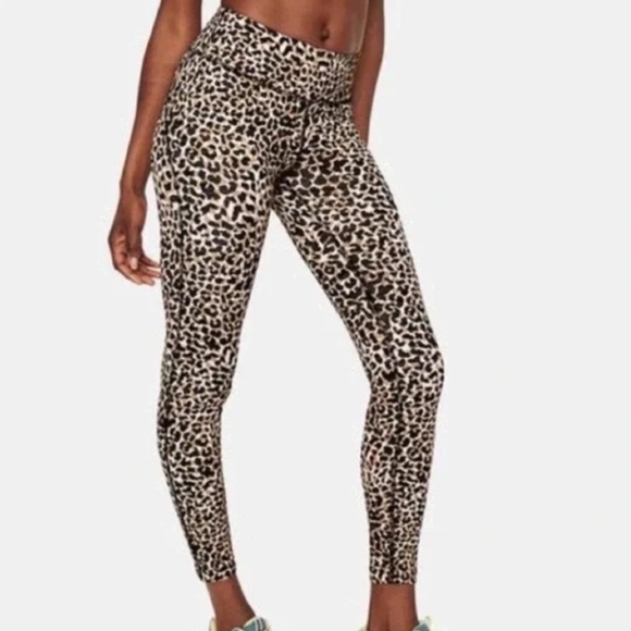 Outdoor Voices Pants - Outdoor Voices Leggings Leopard Print Flex High Rise 7/8 Leggings